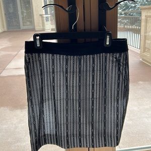 Etcetera black and white lace skirt